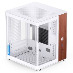Számítógépház Jonsbo  TK-0 mini-ITX,edzett üveg, fehér