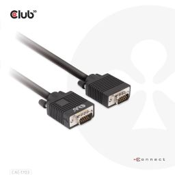 Club3D VGA Bidirectional cable 3m Black
