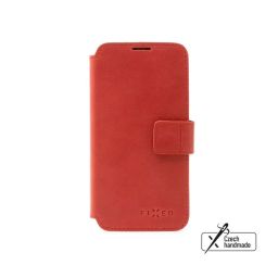 FIXED ProFit oldalra nyíló telefontok kézzel varrott valódi bőr, Samsung Galaxy A56 5G készülékhez, piros