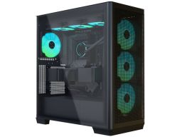 Számítógépház APNX Creator C1-R, Midi-Tower, ATX, edzett üveg - fekete