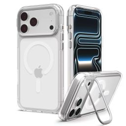 Spigen Ultra Hybrid Optik S MagSafe case for iPhone 18 Pro/17 Pro Clear Silver
