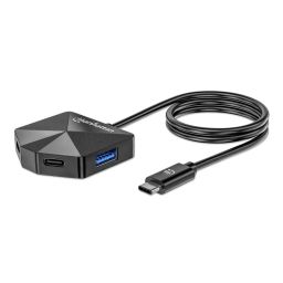 Manhattan 4-portos USB3.0 HUB Black