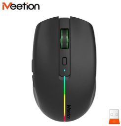 Meetion BTM002 fekete RGB wireless egér