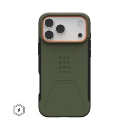 UAG Civilian Magsafe case for iPhone 17 Pro Max Olive/Orange