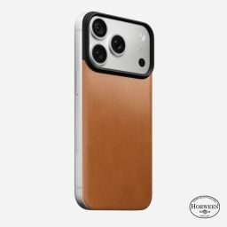 Nomad Magnetic Leather Back (Horween) for iPhone 18 Pro/17 Pro Saddle