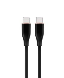 Gembird CC-USB2S-CMCM-1.5M-BK Premium silicon Type-C Power Delivery (PD) charging & data cable 1,5m Black