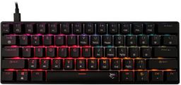 BILL White Shark GK-004111B/R-US SHINOBI-2 vezetékes mechanikus gamer billentyűzet - fekete - US