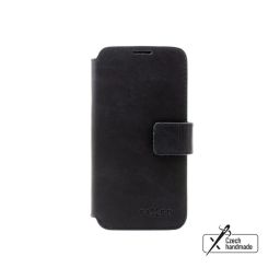 FIXED ProFit oldalra nyíló telefontok kézzel varrott valódi bőr, Samsung Galaxy A36 5G készülékhez, fekete