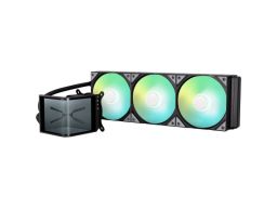 TRYX PANORAMA SE AIO CPU hűtő, 3D-AMOLED, ARGB - 360 mm, fekete
