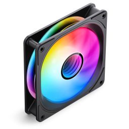 Ventilátor Jonsbo FR-606 fordított légáram  ARGB 5V 3PIN, 120mm , fekete
