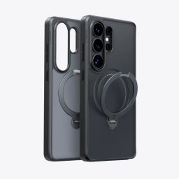 Torras Ostand Q3 Spin case for Samsung Galaxy S26 Ultra Obsidian Black