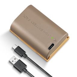 K&F Concept LP-E6NH akkumulátor 2250mAh, USB-C csatlakozóval
