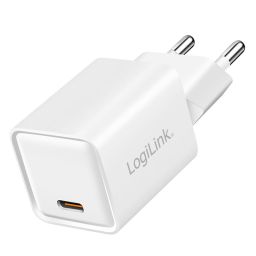 Logilink USB-C socket adapter 20W (PD+QC 3.0) White