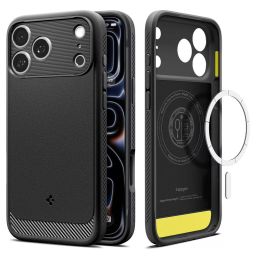 Spigen Rugged Armor MagSafe for iPhone 18 Pro/17 Pro Matte Black