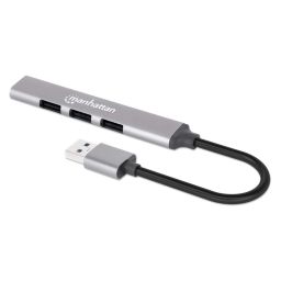 Manhattan 4-Port USB3.0 Gen 1 Hub Space Gray