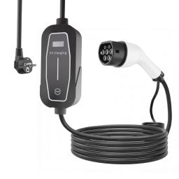 Gembird Mobile EV Charger Schuko to Type 2, 16A 1-phase (3.7 KW) 5m Black