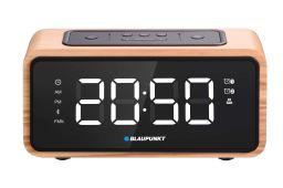 Blaupunkt CR65BT Bluetooth Radio Alarm Clock Light Wood