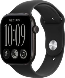 Apple Watch S12 GPS + Cellular 42mm Black Aluminium Case with Black Sport Band S/M