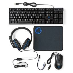 Nedis GCK51110BKUS 5-in-1 Gaming Combo Kit Black US