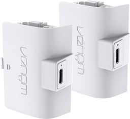 Venom VS2872 Twin Rechargable Battery Packs for XBOX White