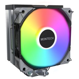 Montech NX400 CPU-hűtő, ARGB - 120mm, fekete