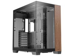 Számítógépház Antec C8 Midi-Tower, Edzett üveg - fa