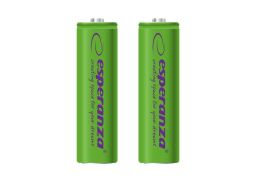 Esperanza 2000mAh AA Ni-MH akkumulátor 2db/csomag Green