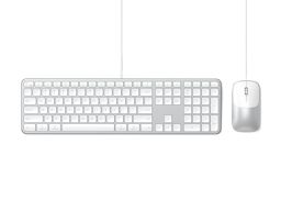 Satechi Slim CLX3 Wired Keyboard Combo US Silver