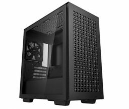 DeepCool Számítógépház - CH370 (fekete, ablakos, 1x12cm ventilátor, Mini-ITX / Micro-ATX, 2xUSB3.0)
