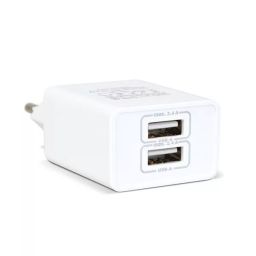 Delight USB-Ax2 charger adapter White