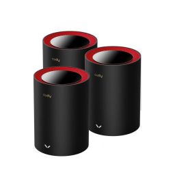 Cudy M3000 Dual Band WI-FI 6 Mesh System (3-pack) Black/Red