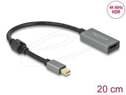 DeLock Active mini DisplayPort 1.4 to HDMI Adapter 4K 60 Hz Black