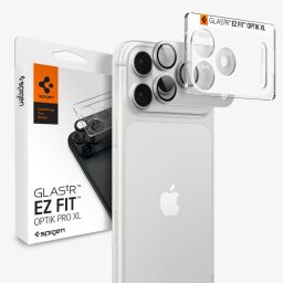 Spigen Glass tR EZ Fit Optik Pro XL for iPhone 18 Pro 1 Pack Silver