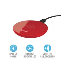 Trust Primo Wireless Charger for Smartphones Red
