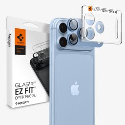 Spigen Glass tR EZ Fit Optik Pro XL for iPhone 18 Pro Max 1 Pack Light Blue