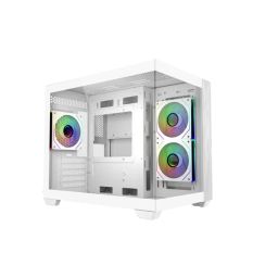 COOLER MASTER Ház Micro ATX/Mini ITX Elite 481 White, Tápegység nélkül, fehér