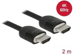 DeLock Premium HDMI Cable 4K 60 Hz 2m Black