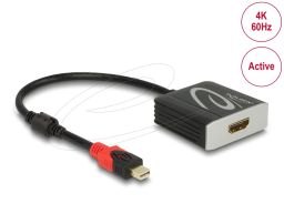 DeLock Active mini DisplayPort 1.4 to HDMI Adapter 4K 60Hz Black