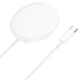 Hoco CW52 Enjoy Magnetic Wireless Charger 15W White