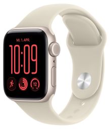 Apple Watch SE 3 Cellular 40mm Starlight Aluminium Case with Sand Sport Band