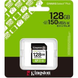 Kingston 128GB SDXC Canvas Select Plus Gen3 Class 10 UHS-I U1 V10
