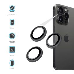 FIXED edzett üveg kamera lencsevédő Samsung Galaxy A54 5G készülékhez, fekete