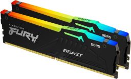 Kingston 128GB DDR5 5600MHz Kit(2x64GB) Fury Beast RGB Black