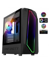 Spirit Of Gamer Intinity Dark Tempered Glass Black