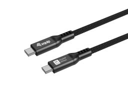 EQuip USB4 Cable USB-C Male to USB-C Male 1.2m 80Gbps PD 3.1 240W 8K/60Hz Thunderbolt 3/4 Compatible Black