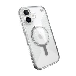 Speck Presidio Perfect Clear Grip MagSafe iPhone 17 Case Clear/Silver