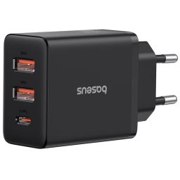 Baseus Cube Fast Charger 2U+C 30W EU Black