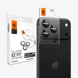 Spigen Glass tR EZ Fit Optik Pro for iPhone 18 Pro Max/18 Pro 2 Pack Black