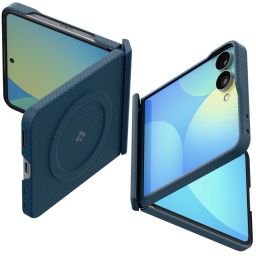 Spigen Air Skin Aramid MagSafe case for Samsung Galaxy Z Flip8 Navy
