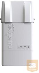 LAN/WIFI MikroTik BaseBox 5 rádió, 1x gigabites RJ45 port, USB, mini-PCIe foglalat, 5Ghz 802.11n wifi, 2xRPSMA